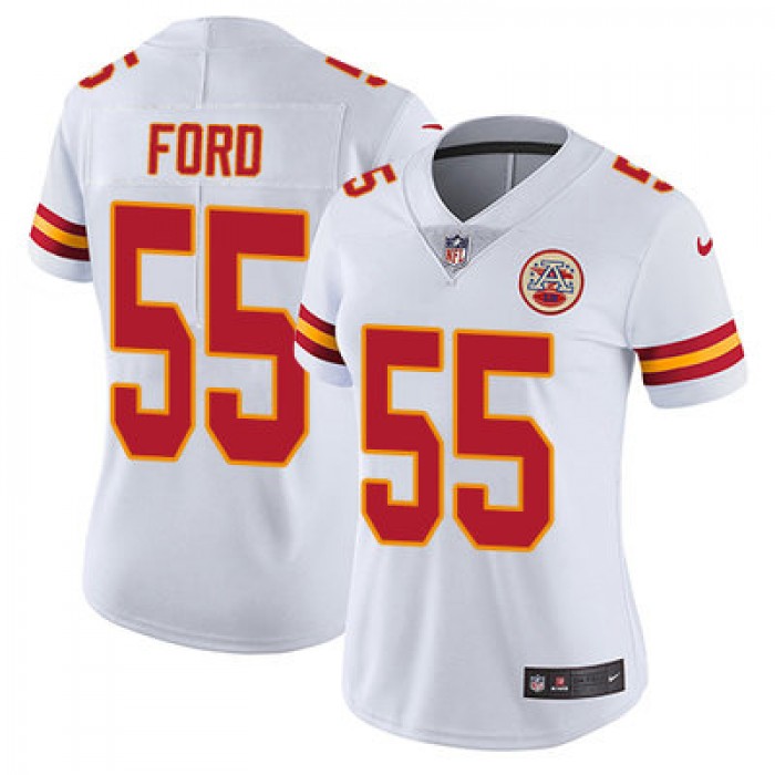 Women's Nike Kansas City Chiefs #55 Dee Ford White Stitched NFL Vapor Untouchable Limited Jersey