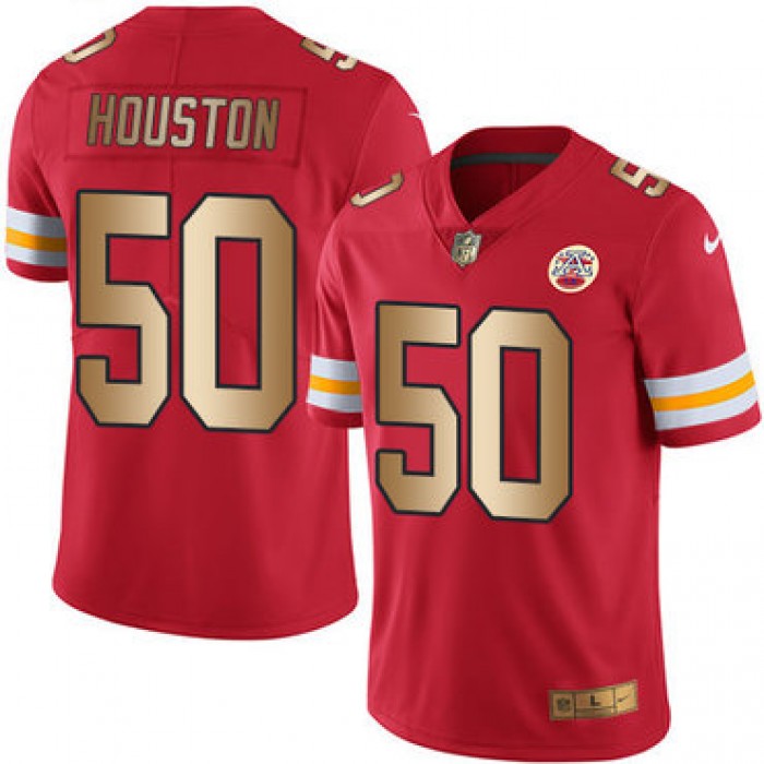 Nike Chiefs #50 Justin Houston Red Men's Stitched NFL Limited Gold Rush Jersey