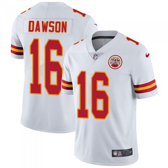 Nike Kansas City Chiefs #16 Len Dawson White Men's Stitched NFL Vapor Untouchable Limited Jersey