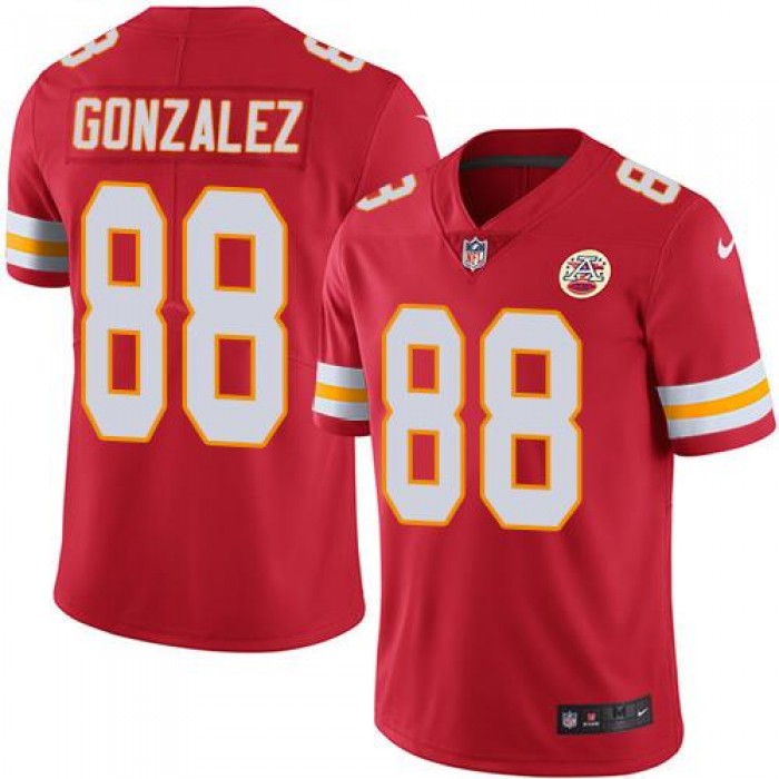 Nike Kansas City Chiefs #88 Tony Gonzalez Red Team Color Men's Stitched NFL Vapor Untouchable Limited Jersey