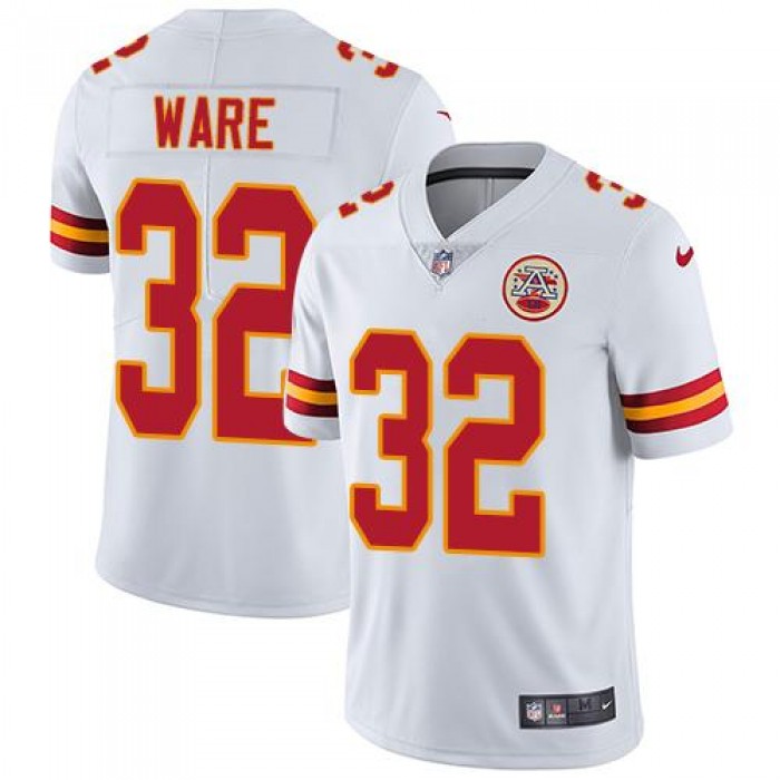 Nike Kansas City Chiefs #32 Spencer Ware White Men's Stitched NFL Vapor Untouchable Limited Jersey