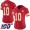 Chiefs #10 Tyreek Hill Red Team Color Women's Stitched Football 100th Season Vapor Limited Jersey