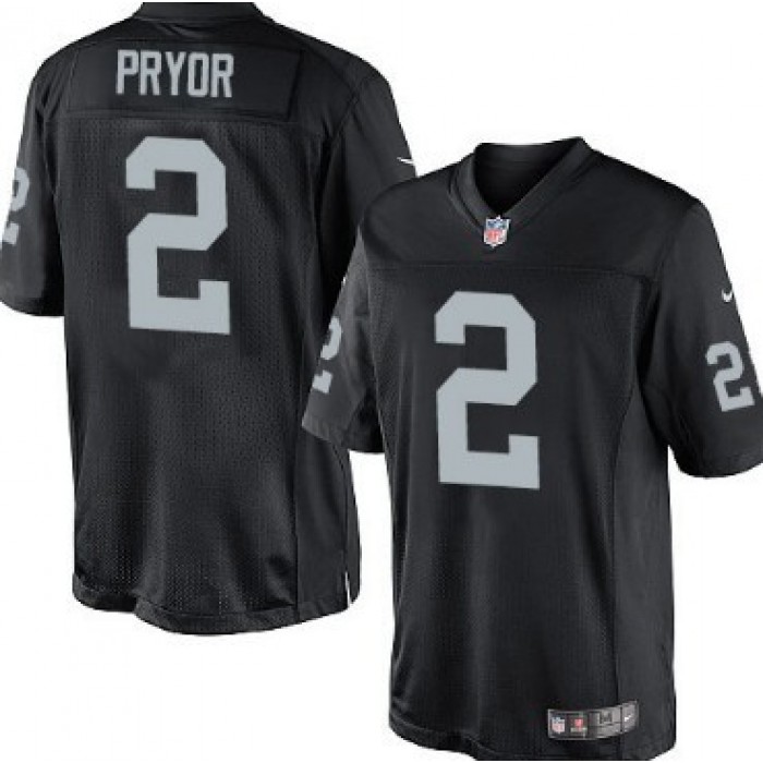 Nike Oakland Raiders #2 Terrelle Pryor Black Limited Jersey