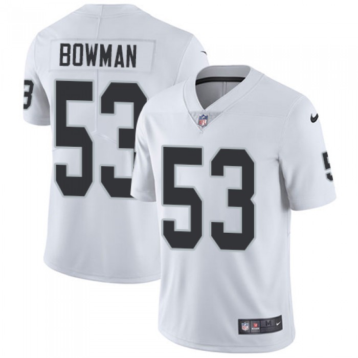 Nike Raiders #53 NaVorro Bowman White Men's Stitched NFL Vapor Untouchable Limited Jersey