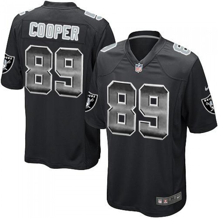 Nike Raiders #89 Amari Cooper Black Team Color Men's Stitched NFL Limited Strobe Jersey