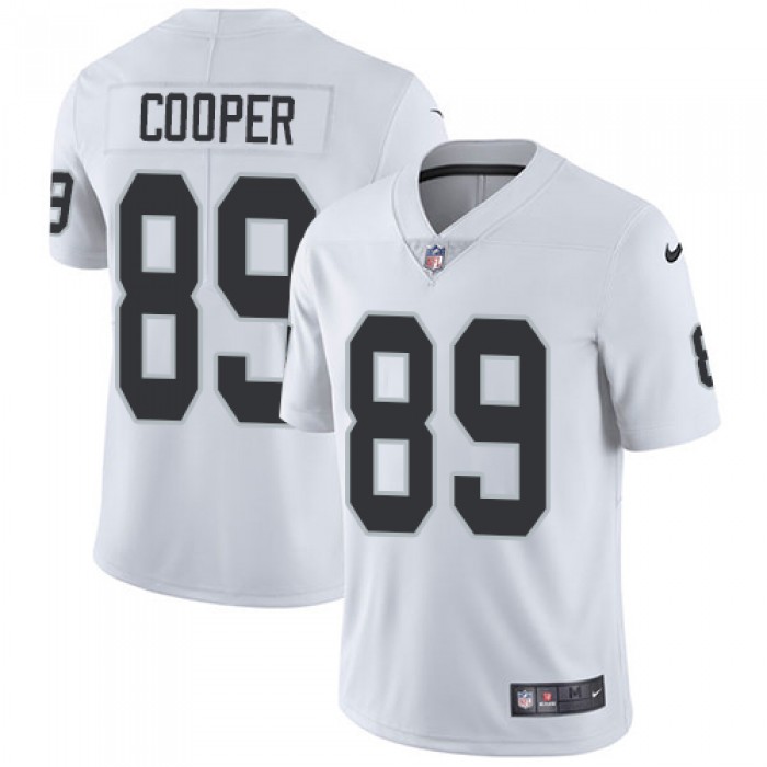 Nike Oakland Raiders #89 Amari Cooper White Men's Stitched NFL Vapor Untouchable Limited Jersey