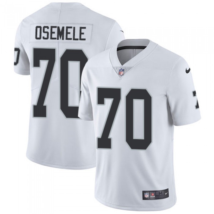 Nike Oakland Raiders #70 Kelechi Osemele White Men's Stitched NFL Vapor Untouchable Limited Jersey