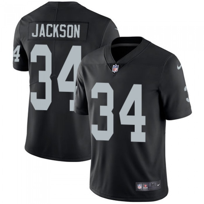 Nike Oakland Raiders #34 Bo Jackson Black Team Color Men's Stitched NFL Vapor Untouchable Limited Jersey