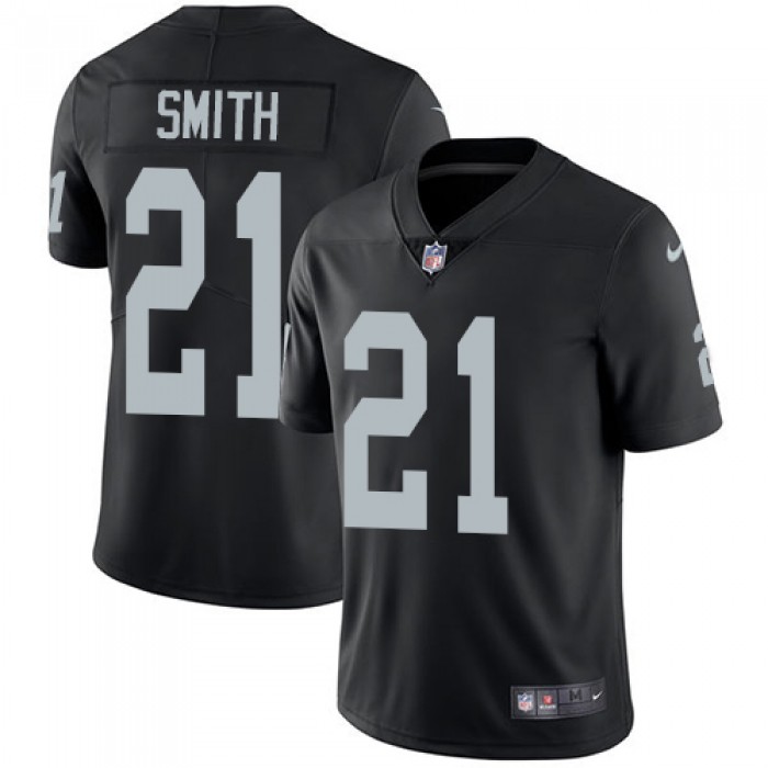 Nike Oakland Raiders #21 Sean Smith Black Team Color Men's Stitched NFL Vapor Untouchable Limited Jersey