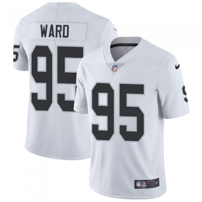 Nike Oakland Raiders #95 Jihad Ward White Men's Stitched NFL Vapor Untouchable Limited Jersey