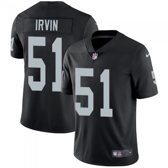 Nike Oakland Raiders #51 Bruce Irvin Black Team Color Men's Stitched NFL Vapor Untouchable Limited Jersey