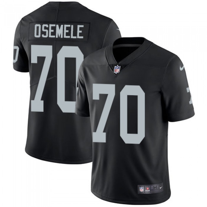 Nike Oakland Raiders #70 Kelechi Osemele Black Team Color Men's Stitched NFL Vapor Untouchable Limited Jersey