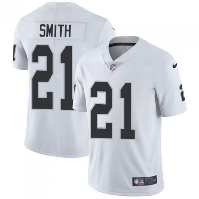 Nike Oakland Raiders #21 Sean Smith White Men's Stitched NFL Vapor Untouchable Limited Jersey