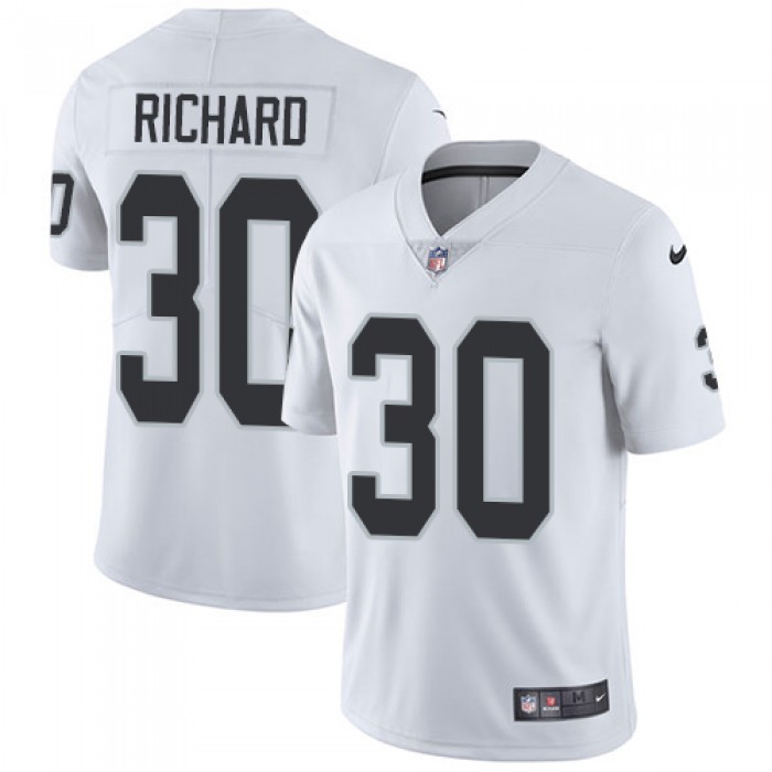 Nike Oakland Raiders #30 Jalen Richard White Men's Stitched NFL Vapor Untouchable Limited Jersey