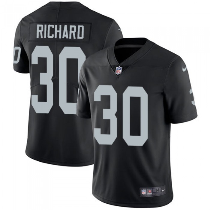 Nike Oakland Raiders #30 Jalen Richard Black Team Color Men's Stitched NFL Vapor Untouchable Limited Jersey