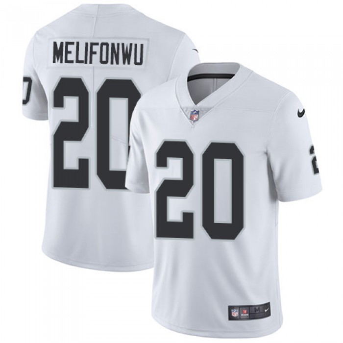 Nike Oakland Raiders #20 Obi Melifonwu White Men's Stitched NFL Vapor Untouchable Limited Jersey