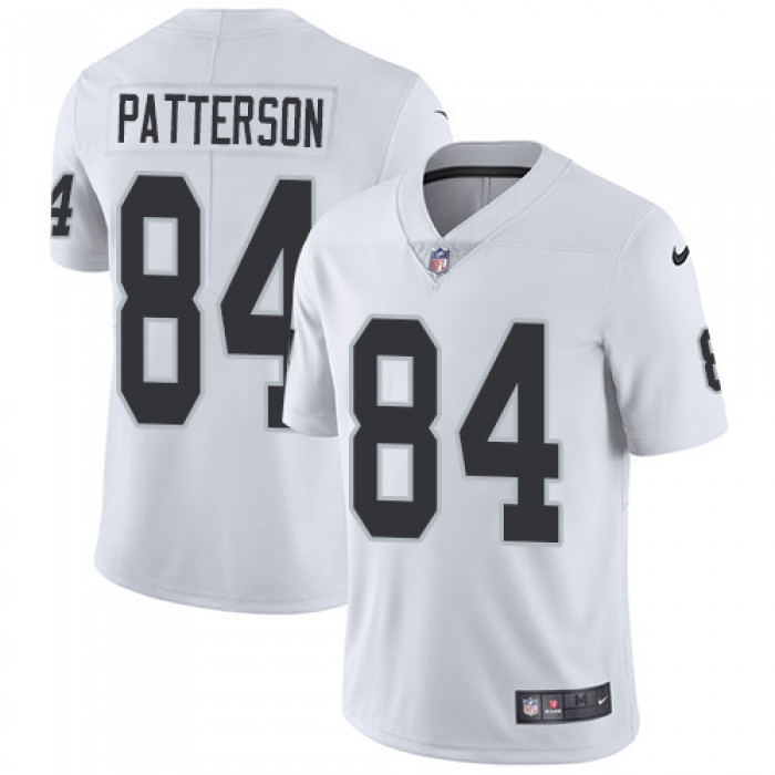 Nike Oakland Raiders #84 Cordarrelle Patterson White Men's Stitched NFL Vapor Untouchable Limited Jersey