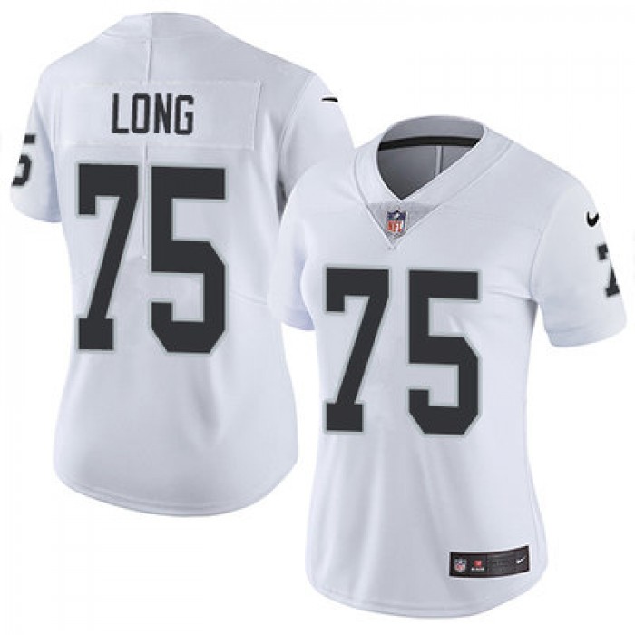 Nike Raiders #75 Howie Long White Women's Stitched NFL Vapor Untouchable Limited Jersey