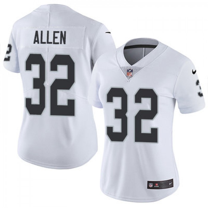 Nike Raiders #32 Marcus Allen White Women's Stitched NFL Vapor Untouchable Limited Jersey