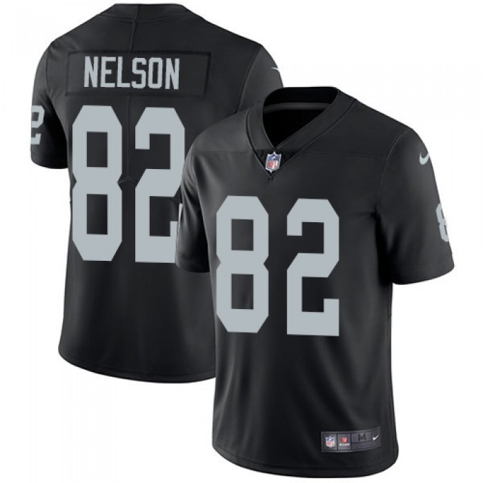 Nike Oakland Raiders #82 Jordy Nelson Black Team Color Men's Stitched NFL Vapor Untouchable Limited Jersey