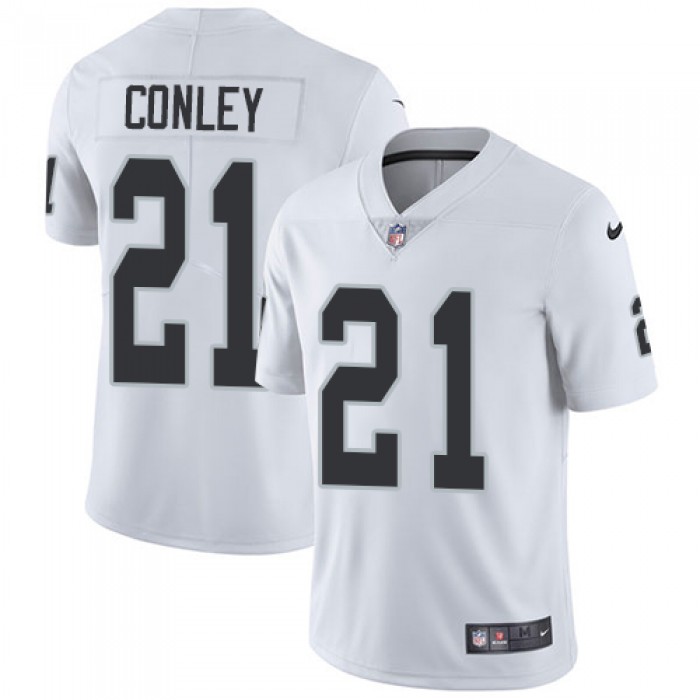Nike Oakland Raiders #21 Gareon Conley White Men's Stitched NFL Vapor Untouchable Limited Jersey