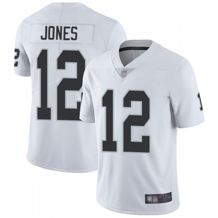 Raiders #12 Zay Jones White Men's Stitched Football Vapor Untouchable Limited Jersey