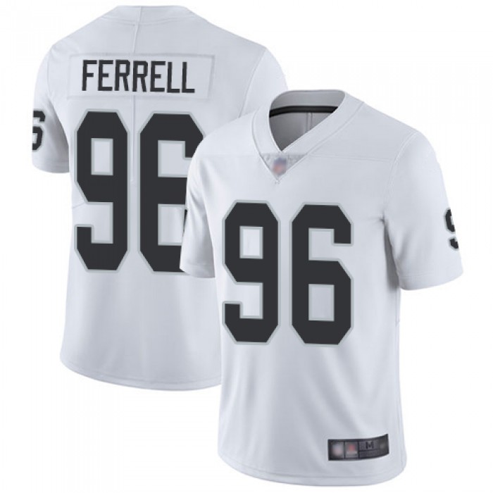 Raiders #96 Clelin Ferrell White Men's Stitched Football Vapor Untouchable Limited Jersey