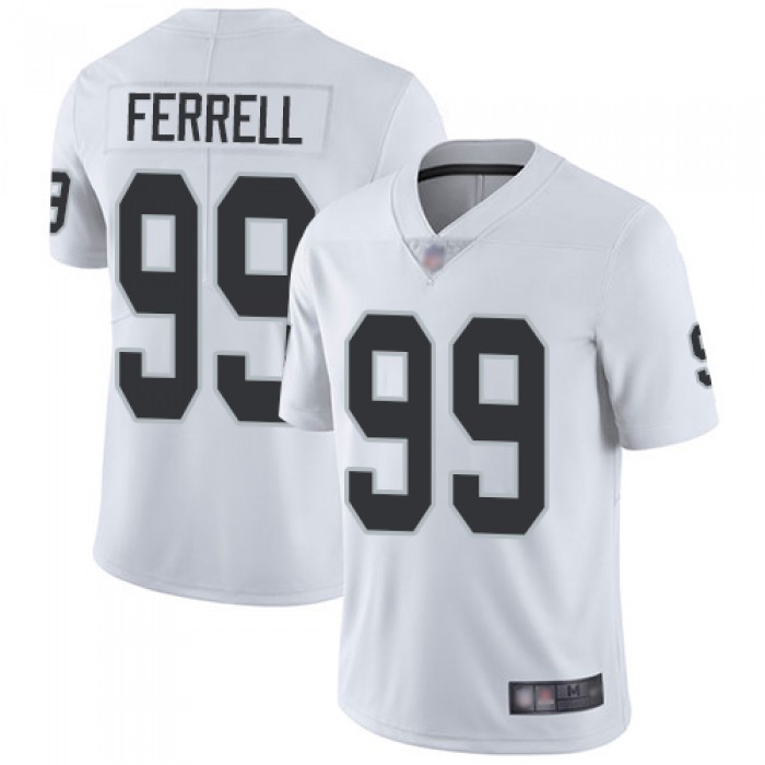 Raiders #99 Clelin Ferrell White Men's Stitched Football Vapor Untouchable Limited Jersey