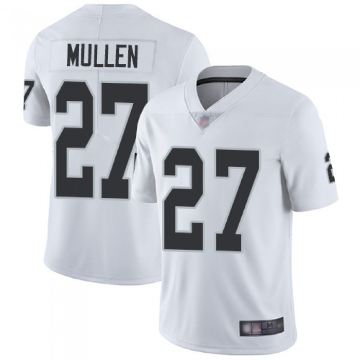 Raiders #27 Trayvon Mullen White Men's Stitched Football Vapor Untouchable Limited Jersey