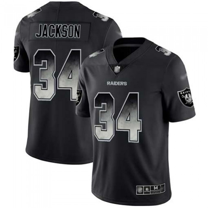 Nike Raiders #34 Bo Jackson Black Men's Stitched NFL Vapor Untouchable Limited Smoke Fashion Jersey