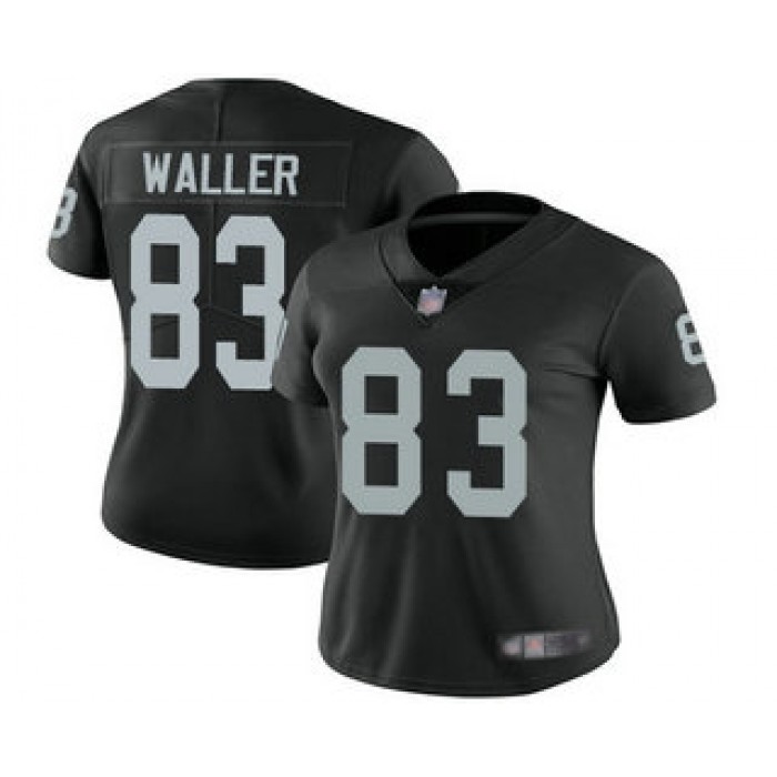 Women's Oakland Raiders #83 Darren Waller Black 2017 Vapor Untouchable Stitched NFL Nike Limited Jersey