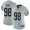 Oakland Raiders #98 Maxx Crosby Women's Silver Limited Inverted Legend Football Jersey