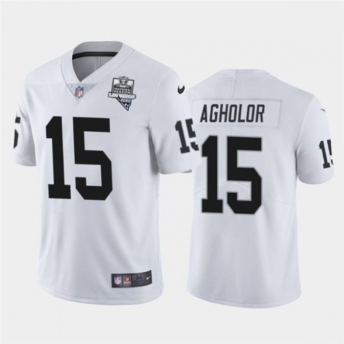 Nike Las Vegas Raiders 15 Nelson Agholor White 2020 Inaugural Season Vapor Untouchable Limited Jersey