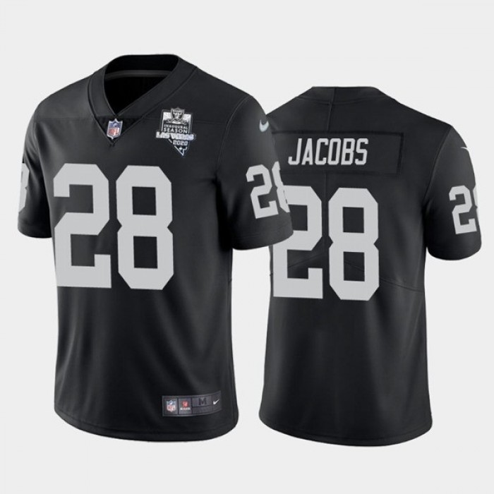 Nike Las Vegas Raiders 28 Josh Jacobs Black 2020 Inaugural Season Vapor Untouchable Limited Jersey