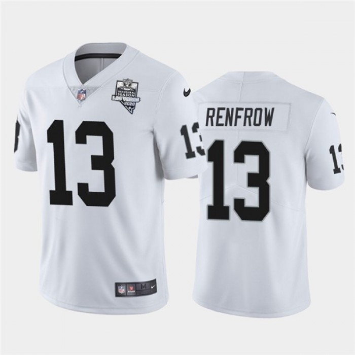 Nike Las Vegas Raiders 13 Hunter Renfrow White 2020 Inaugural Season Vapor Untouchable Limited Jersey