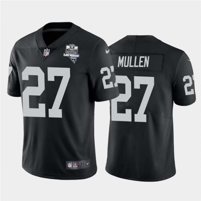 Nike Las Vegas Raiders 27 Trayvon Mullen Black 2020 Inaugural Season Vapor Untouchable Limited Jersey