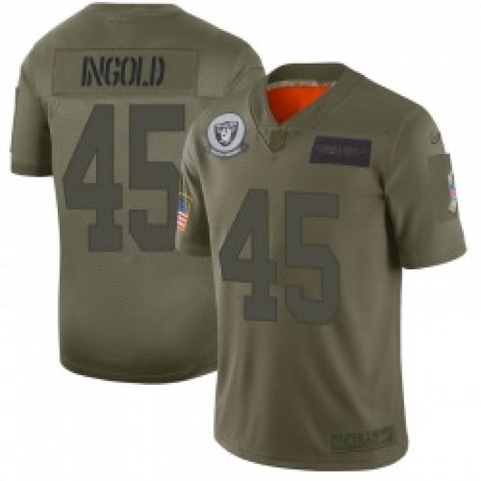 Men's Las Vegas Raiders #45 Alec Ingold Limited Camo 2019 Salute to Service Jersey