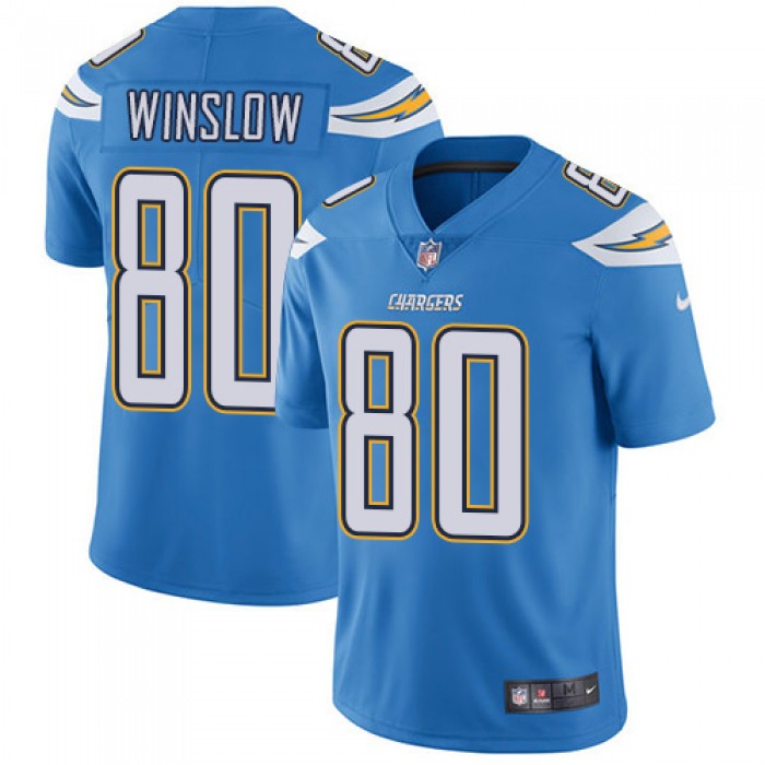 Nike San Diego Chargers #80 Kellen Winslow Electric Blue Alternate Men's Stitched NFL Vapor Untouchable Limited Jersey