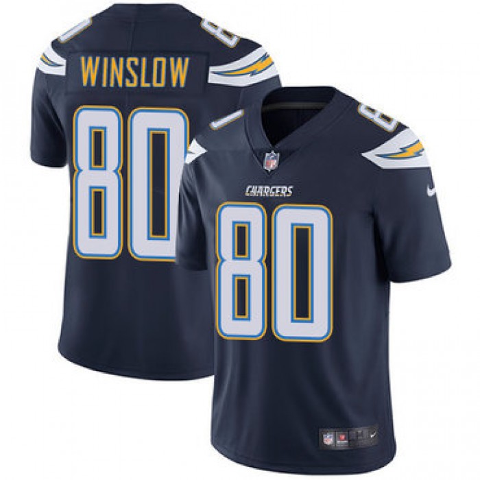 Nike San Diego Chargers #80 Kellen Winslow Navy Blue Team Color Men's Stitched NFL Vapor Untouchable Limited Jersey