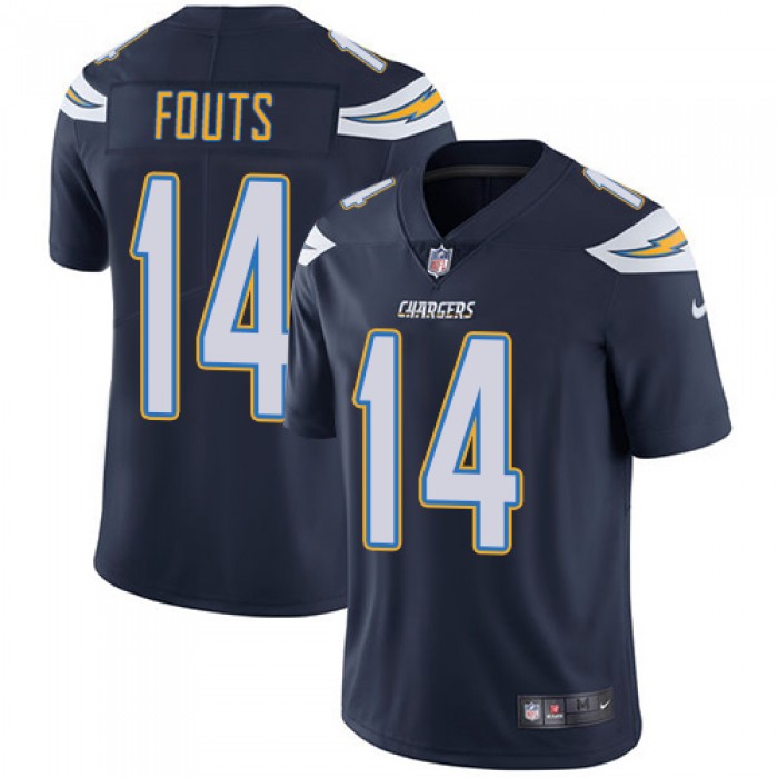 Nike San Diego Chargers #14 Dan Fouts Navy Blue Team Color Men's Stitched NFL Vapor Untouchable Limited Jersey