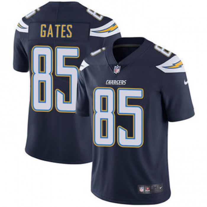 Nike San Diego Chargers #85 Antonio Gates Navy Blue Team Color Men's Stitched NFL Vapor Untouchable Limited Jersey