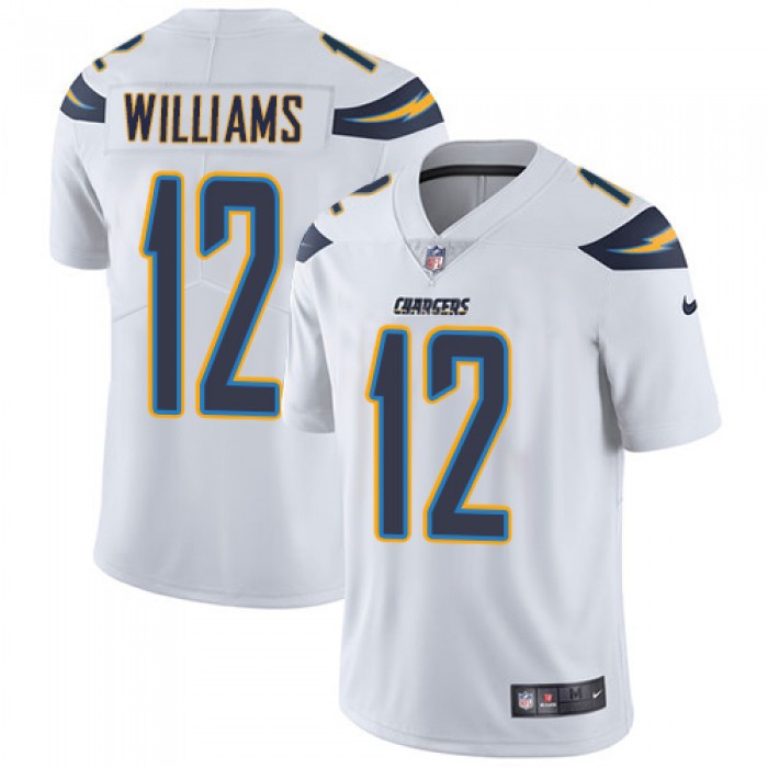 Nike San Diego Chargers #12 Mike Williams White Men's Stitched NFL Vapor Untouchable Limited Jersey