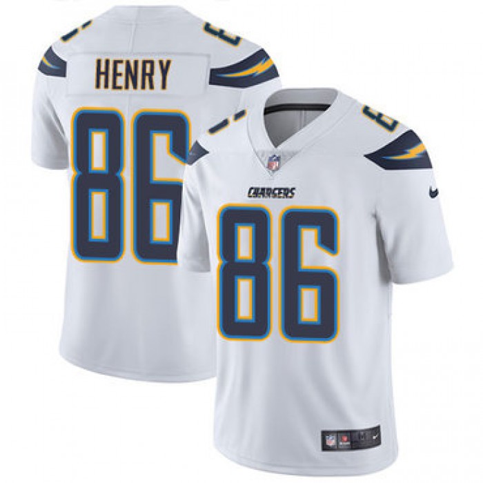 Nike San Diego Chargers #86 Hunter Henry White Men's Stitched NFL Vapor Untouchable Limited Jersey