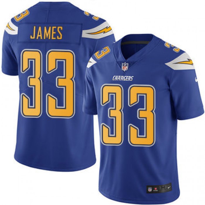 Nike Chargers #33 Derwin James Electric Blue Youth Stitched NFL Limited Rush Jersey