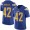 Men's Nike Los Angeles Chargers #42 Uchenna Nwosu Electric Blue Stitched NFL Limited Rush Jersey
