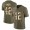 Men's Nike Los Angeles Chargers #42 Uchenna Nwosu Olive Gold Stitched NFL Limited 2017 Salute To Service Jersey