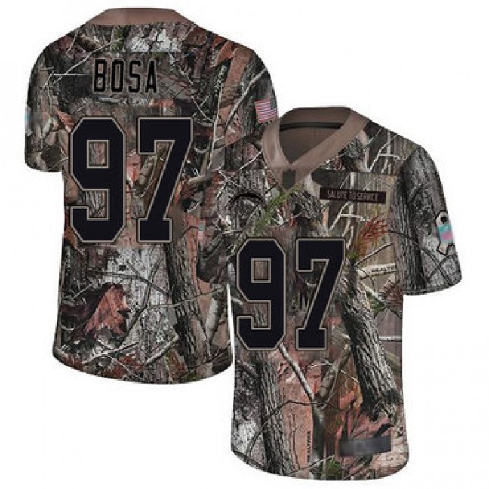 Chargers #97 Joey Bosa Camo Youth Stitched Football Limited Rush Realtree Jersey