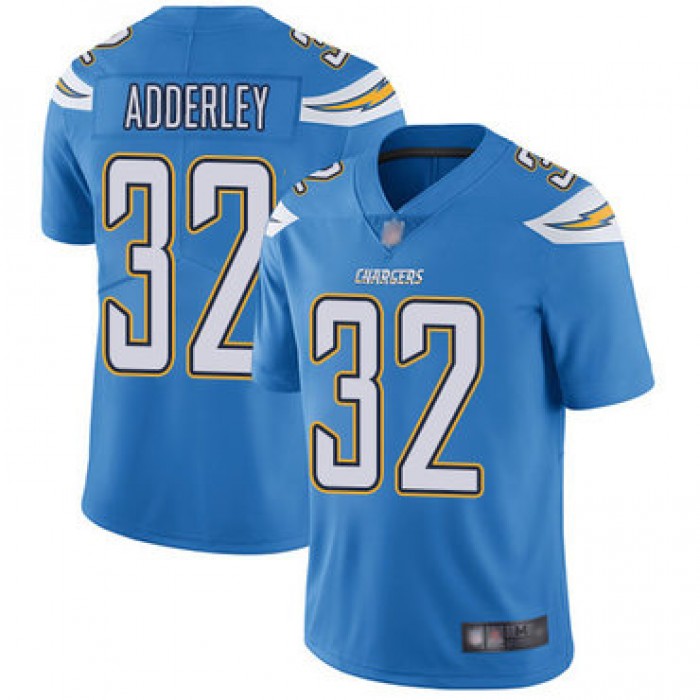 Chargers #32 Nasir Adderley Electric Blue Alternate Men's Stitched Football Vapor Untouchable Limited Jersey