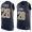 Men's Los Angeles Rams #28 Marshall Faulk Navy Blue Hot Pressing Player Name & Number Nike NFL Tank Top Jersey