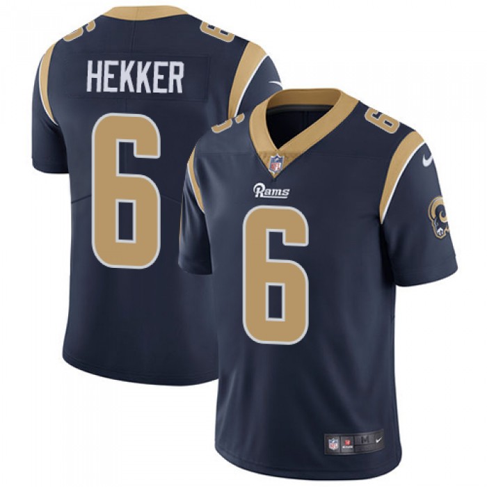 Nike Los Angeles Rams #6 Johnny Hekker Navy Blue Team Color Men's Stitched NFL Vapor Untouchable Limited Jersey